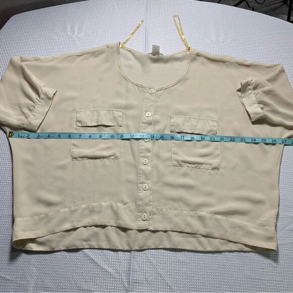 POETRY Boxy Button-up Top Flowy Blouse - Picture 4 of 5